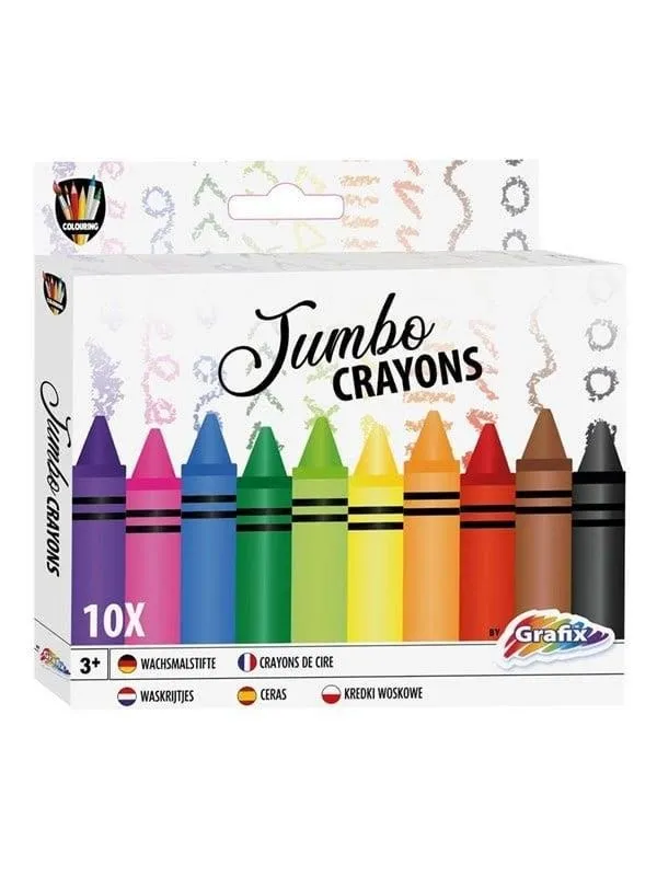Creative Craft Group Crayons Jumbo - crayons - 10 pcs.