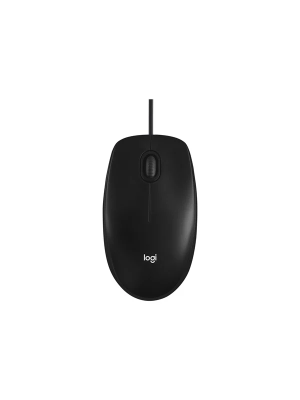 Logitech M100 Optical Mouse - Black - Mus - Optisk - 3 knapper - Svart