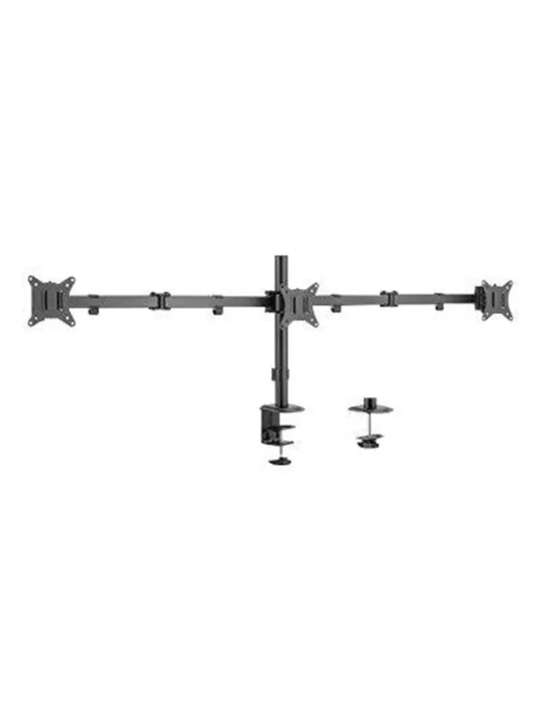 Gembird Monitor Arm Pole - Adjustable desk arm 3-display 17"-27"
