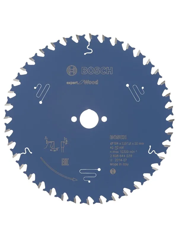 Bosch Sirkelsagblad Expert for Wood 184 x 20 x 2,6 mm, 40
