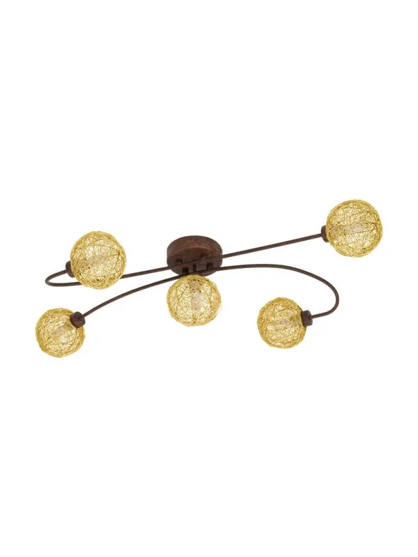 EGLO CARIS 1 TAKLAMPE 5X360LM RUST