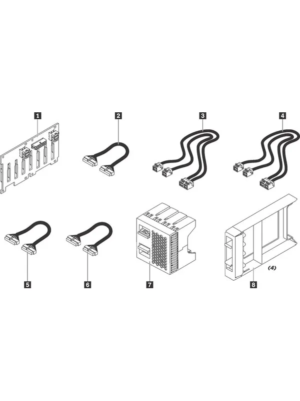 Lenovo 2.5" server 8-port SATA/SAS backplane