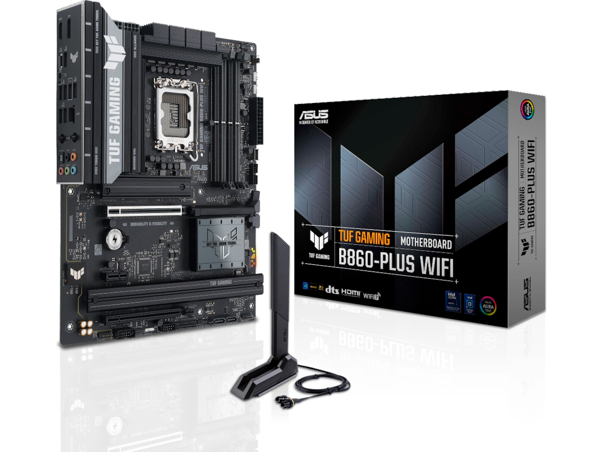 ASUS TUF GAMING B860-PLUS WIFI Hovedkort - Intel B860 - Intel LGA1851 socket - DDR5 RAM - ATX