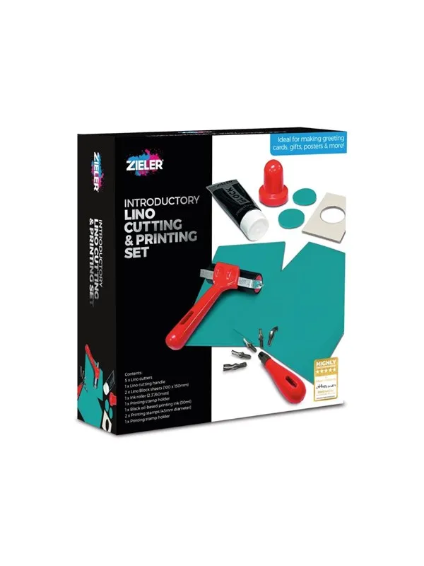 Zieler Linoleum Print Starter Set 16 pieces