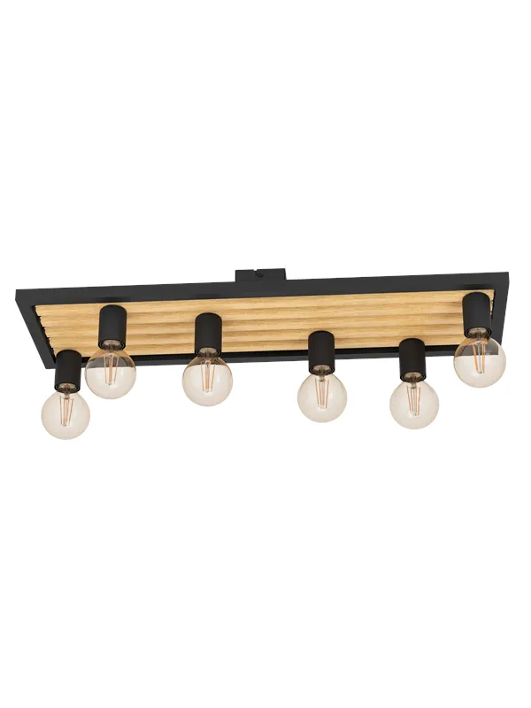 EGLO CONSETT ceiling lamp black/brown