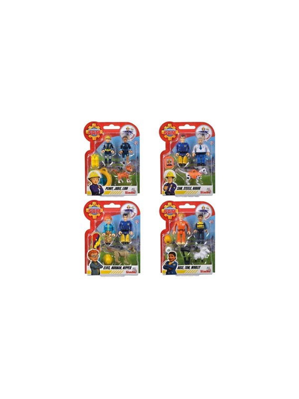 Simba Fireman Sam Doublepack IV Figures 7.5cm Assorted