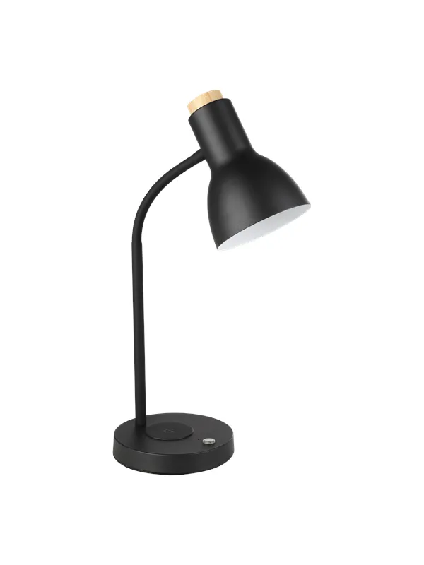 EGLO VERADAL-QI table lamp with touch black/wood
