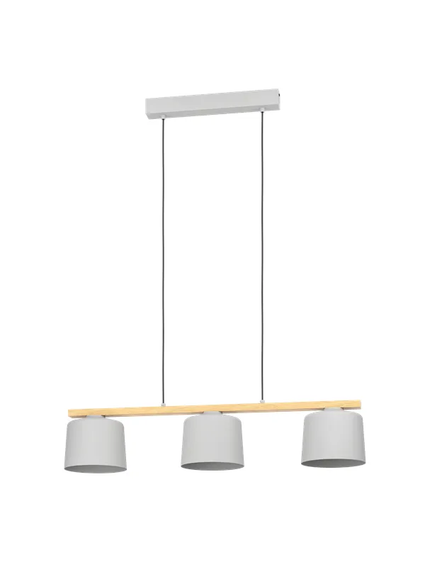 EGLO MARIEL long table pendant light grey/brown