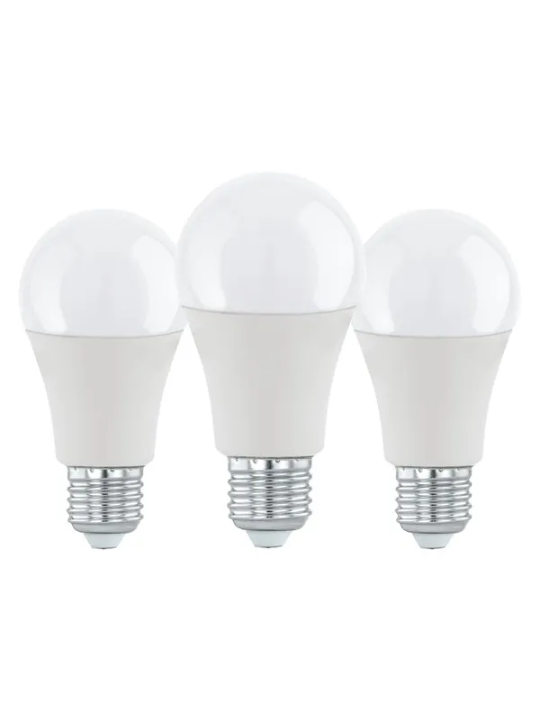 EGLO LED-lyspære A60 11W 1055LM 3000K 3 STK OPAL E27