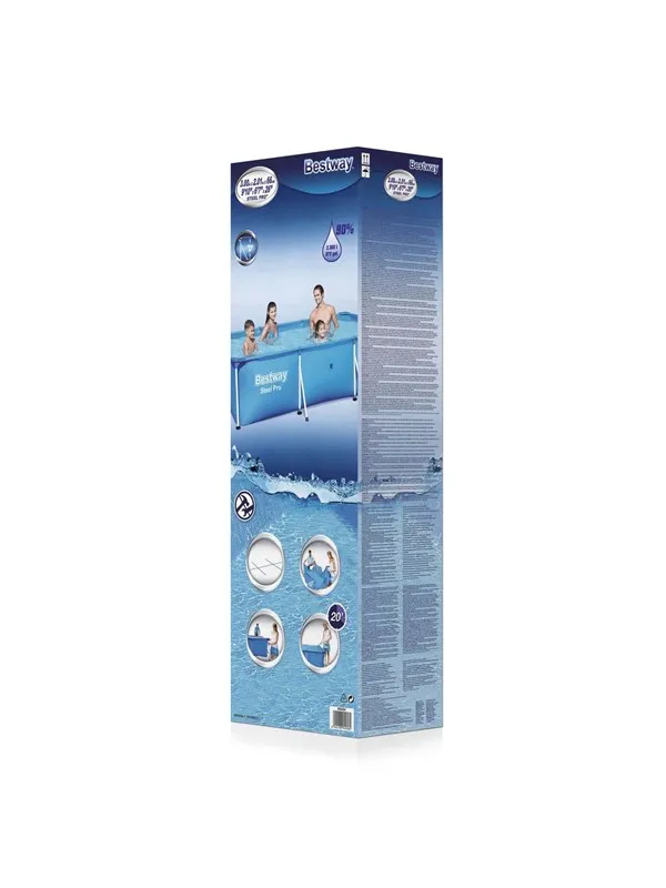 Bestway Swimming Pool Steel Pro Rectangle 300cm