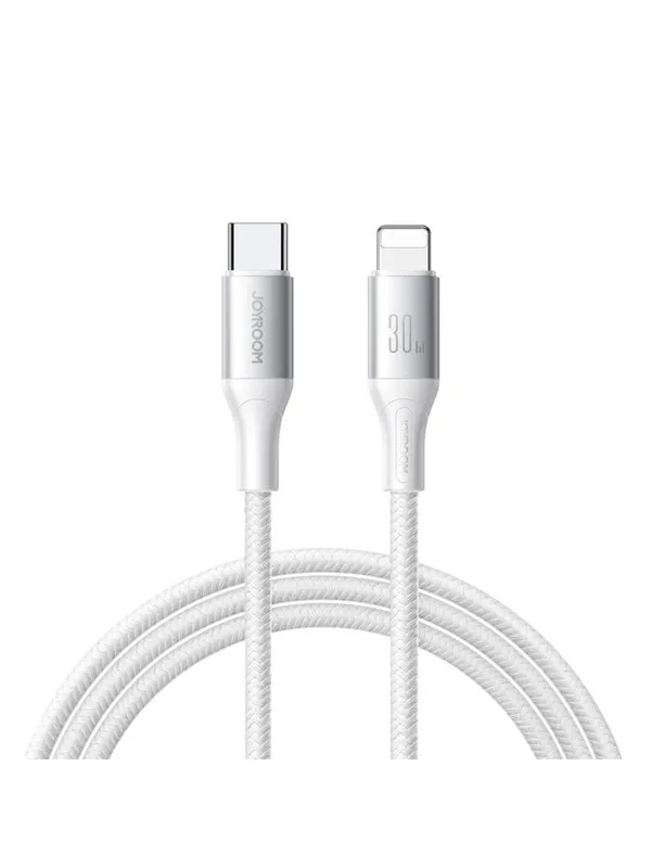 Joyroom S-A28 Flash Series 30W USB-C to Lightning cable 1m - white
