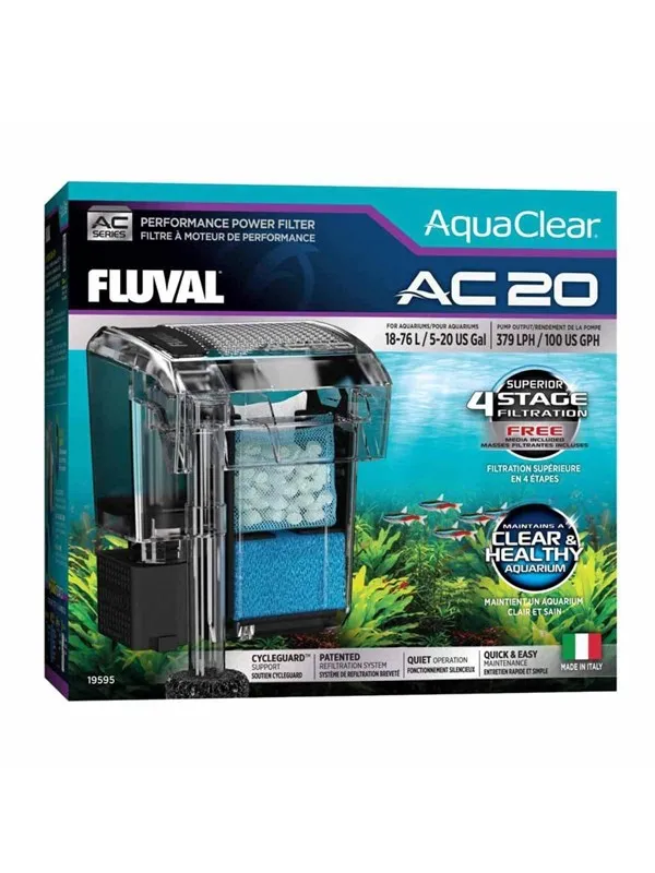 FLUVAL - AquaClear AC 20 Hang-On Filter - 379 L/H