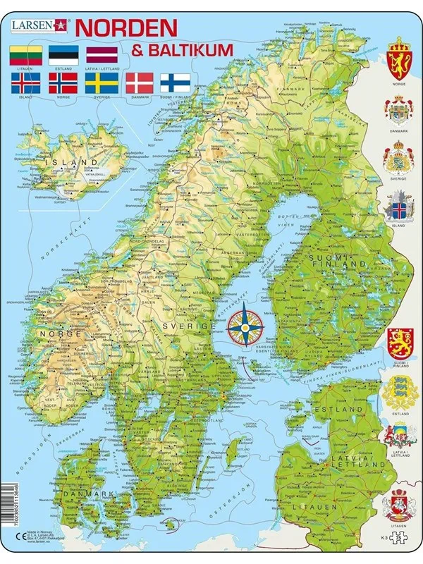 Larsen Puzzles The North (75 pcs)