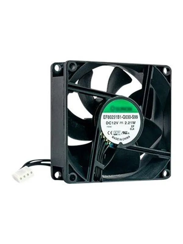QNAP 80X80X25MM FAN 12V 4PIN - Kabinettvifte - 80mm - Svart