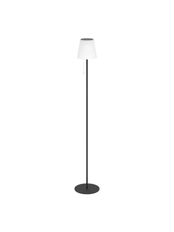 EGLO SCORDIANO-L SOLCELLE GULVLAMPE M/LEDNINGSBRUDD. SVART & HVITT