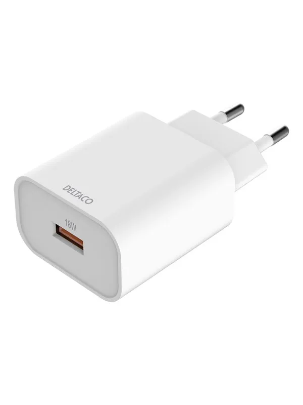 Deltaco USB-AC182 power adapter - USB Type A - 18 Watt