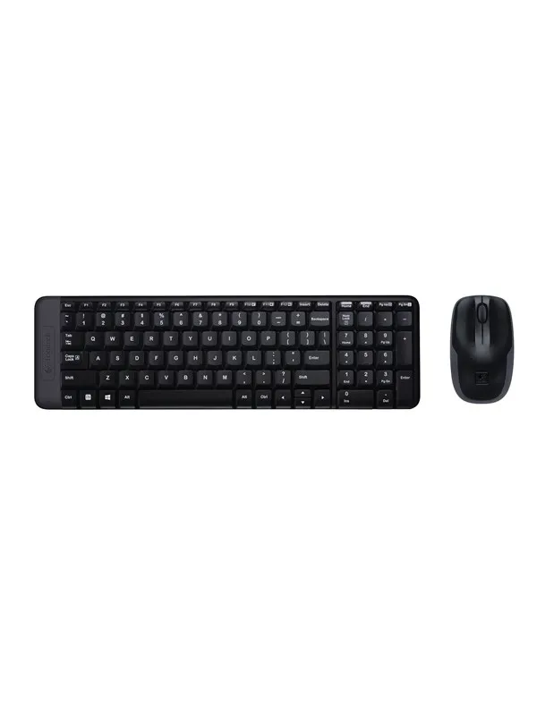 Logitech MK220 Combo Wireless - US - Tastatur & Mussett - Engelsk (USA) - Svart