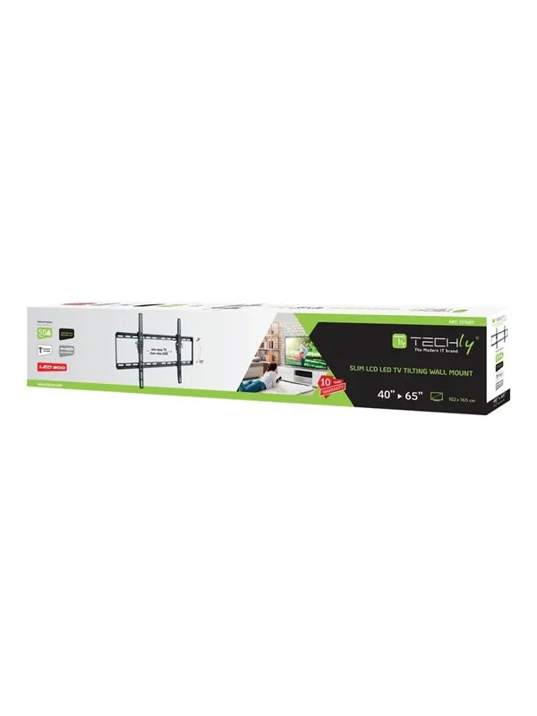 TECHLY - mounting kit - for LCD display - black - Max 50 kg - recommended for 65"