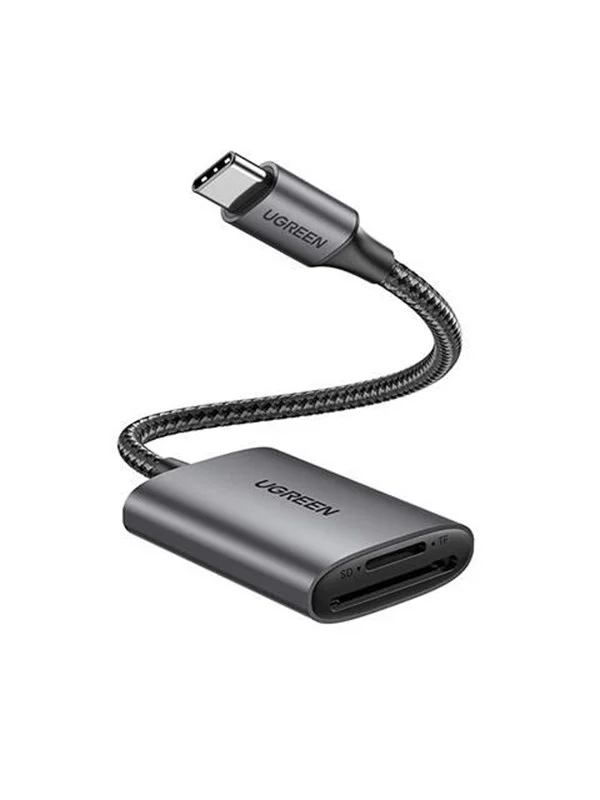UGREEN CM401 USB C 5Gb/s SD/TF Card Reader - Gray