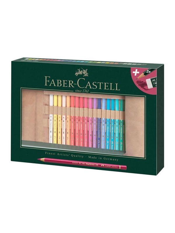 Faber-Castell - Polychromos Colour pencil 30 ct pen. roll (110030)