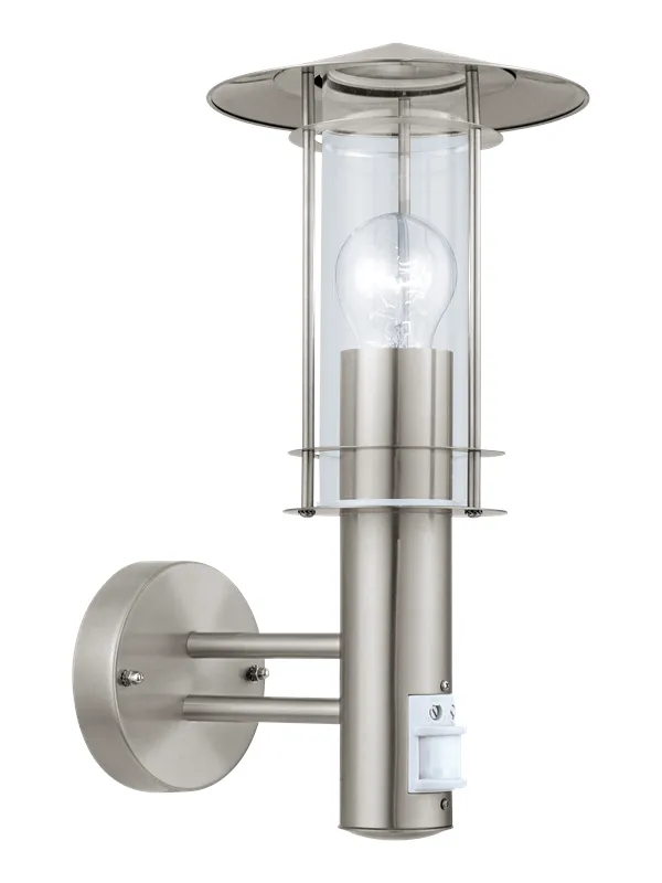 EGLO LISIO outdoor wall lamp with sensor stainless steel
