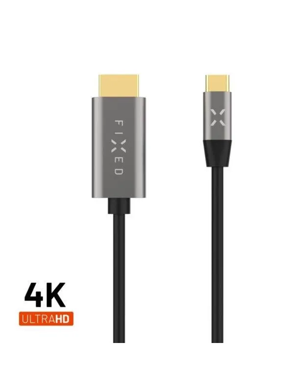 FIXED USB-C to HDMI 4K/60 Hz USB 3.1 Gen2 cable 2m - Black