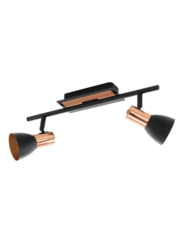 EGLO BARNHAM spot rail 2L black/copper