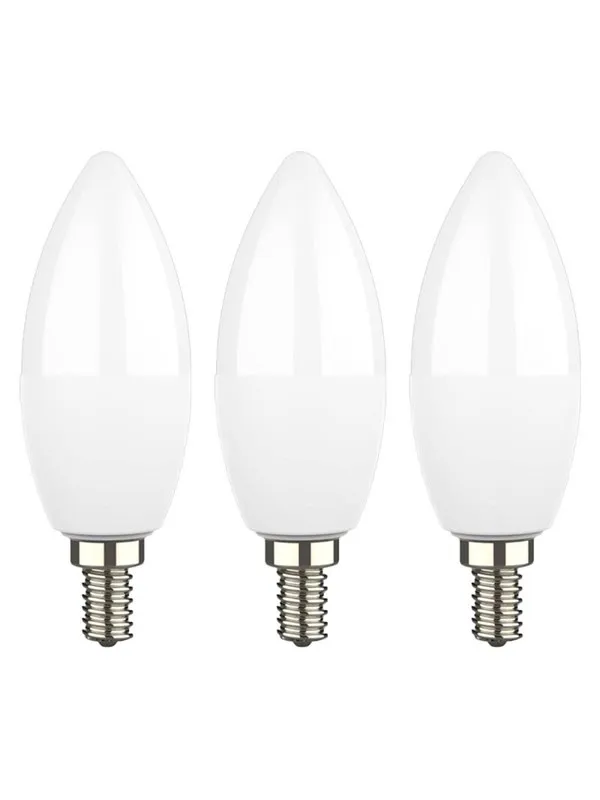 EGLO LED-lyspære C37 4.9W 470LM OPAL 3 STK E14