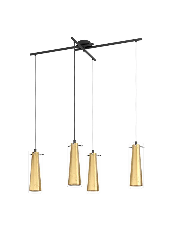EGLO PINTO GOLD cluster pendant black/gold