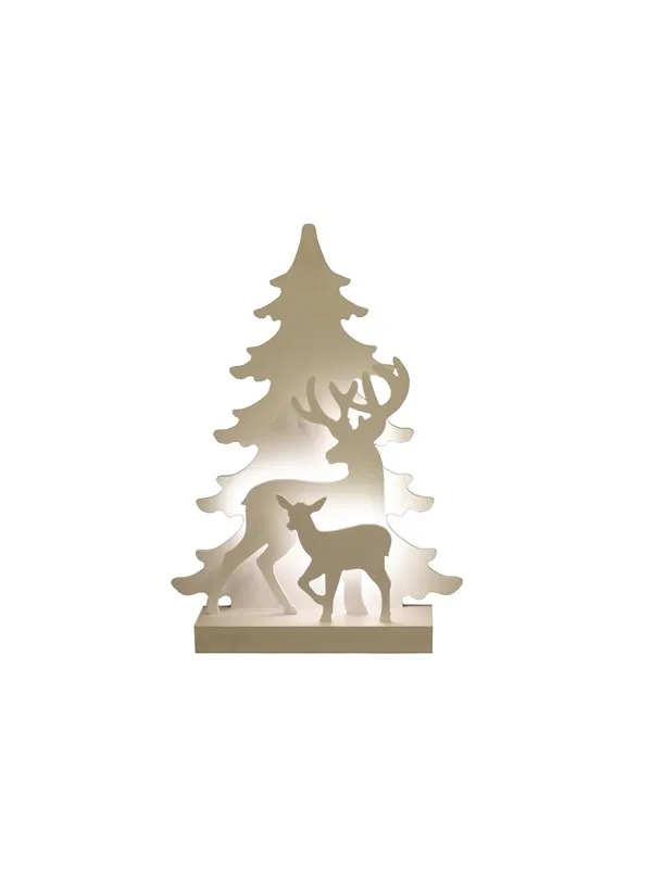 NORDIC WINTER Christmas silhouette 3D LED - reindeer