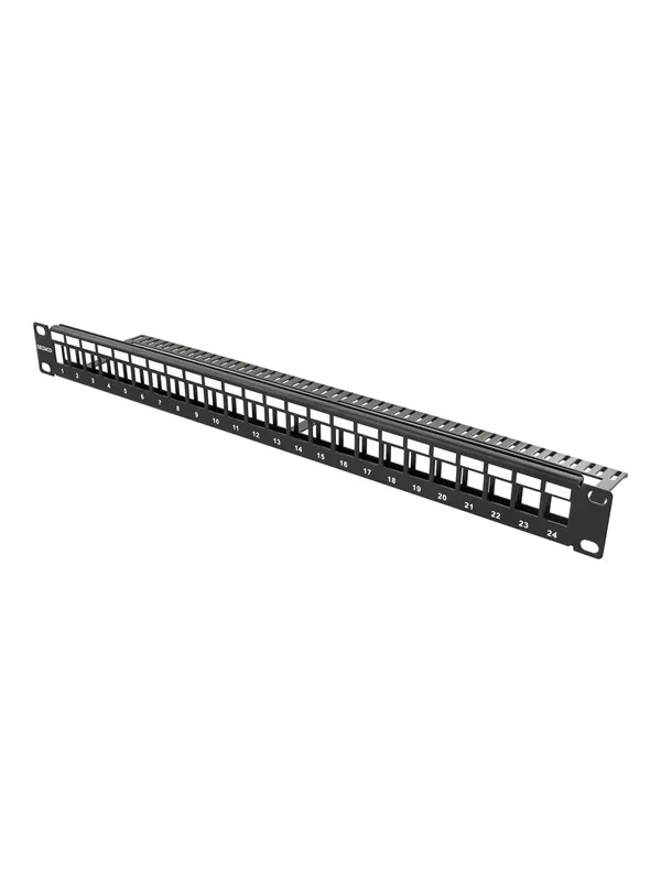 Deltaco Patch Panel 24-Port 1U 19" Without Connectors
