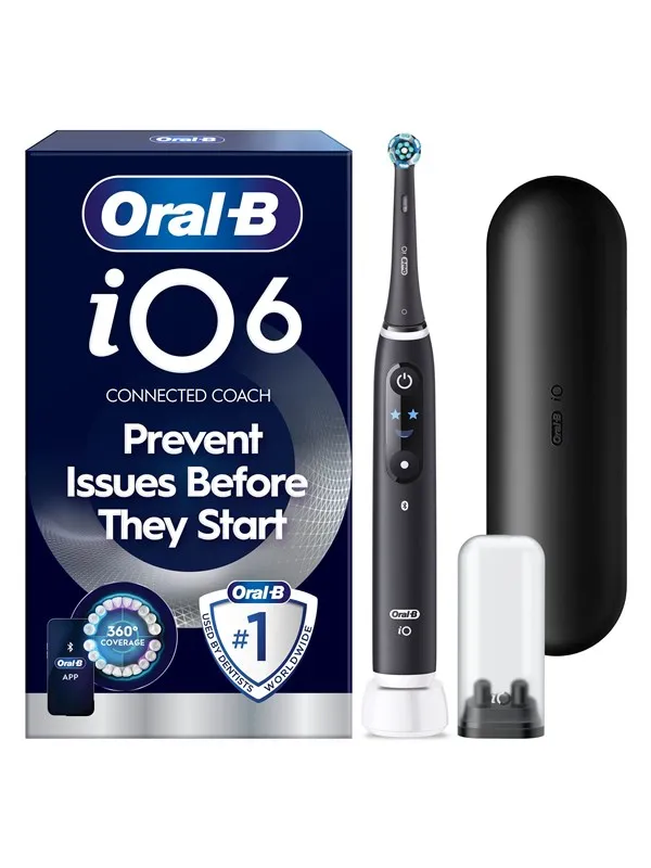 Oral-B Elektrisk tannbørste iO6 Black Lava + 1 Extra Refill