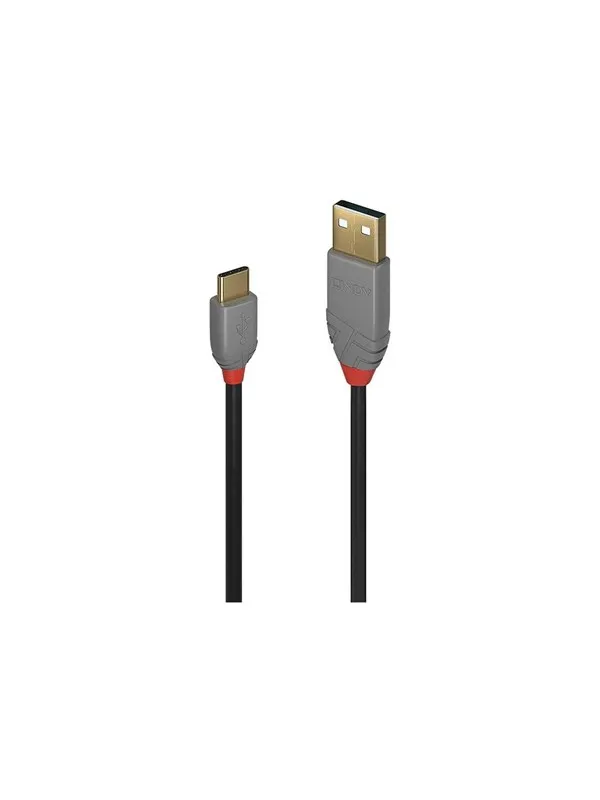 Lindy Anthra Line - USB-C cable - 24 pin USB-C to USB Type A - 1 m