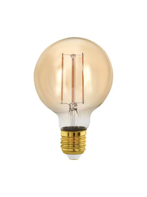 EGLO LED-lyspære G80 Globe 4W/817 300 lumen amber dimmable E27