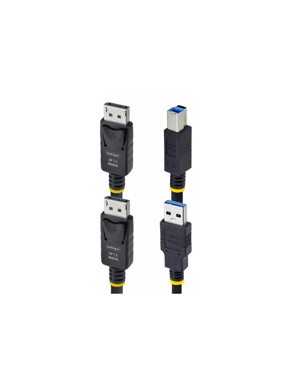 StarTech.com 10ft (3m) DisplayPort and USB 5Gbps KVM Cable - keyboard / video / mouse (KVM) cable - 3 m