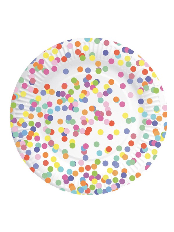 Haza Witbaard Plates Confetti 8pcs.