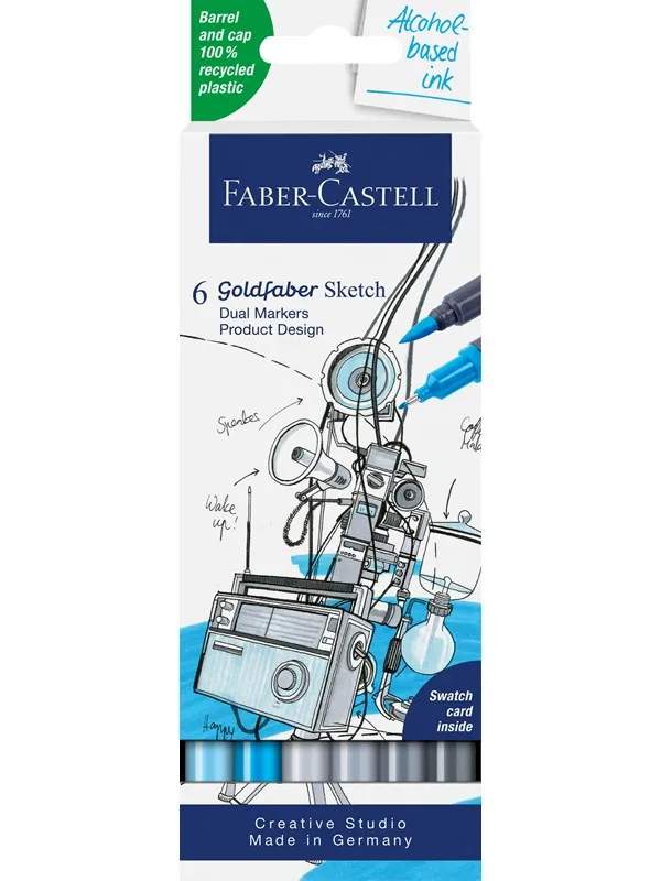 Faber-Castell Sketch Marker Gofa 6ct set prod. design