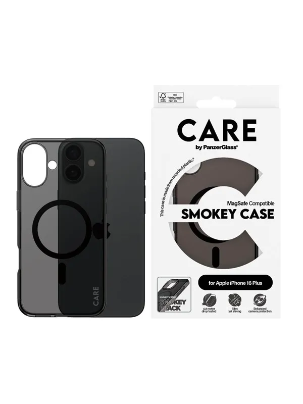 CARE by PanzerGlass Case Flagship Smokey with MagSafe iPhone 16 Plus