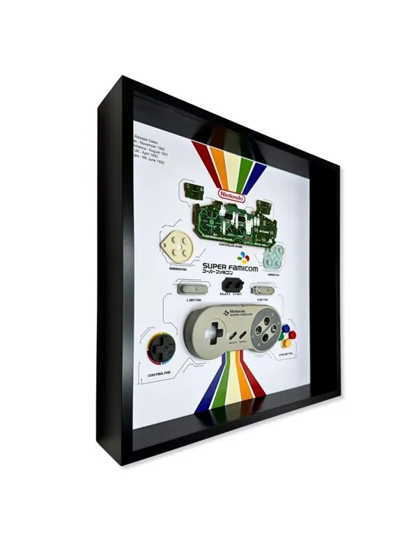 GRC - Retro Art Nintendo SNES Super Famicom Controller Display - Bilde