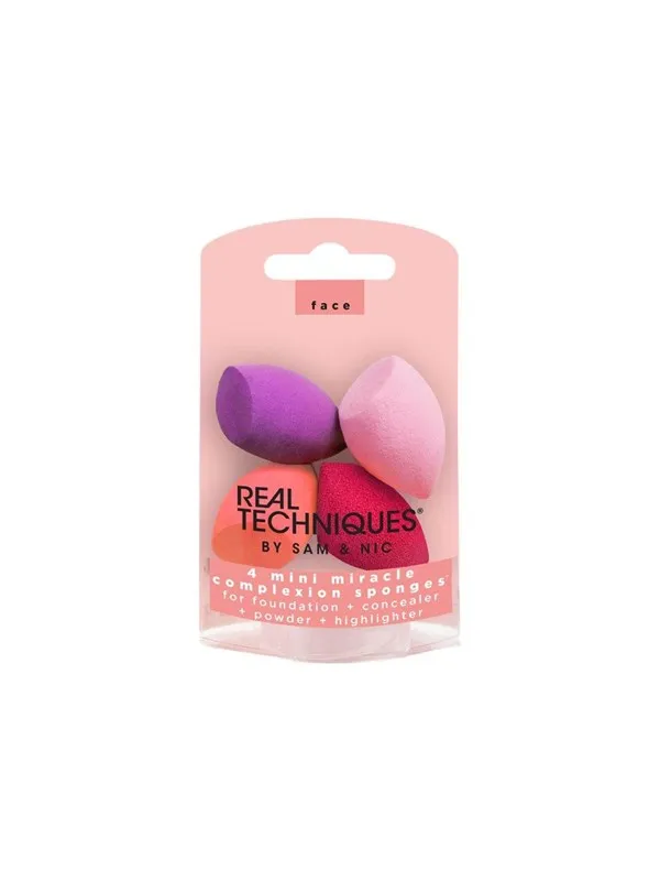 Real Techniques Mini Miracle - complexion sponge (pack of 4)