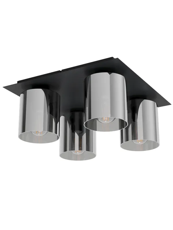 EGLO GOROSIBA 1 ceiling lamp black