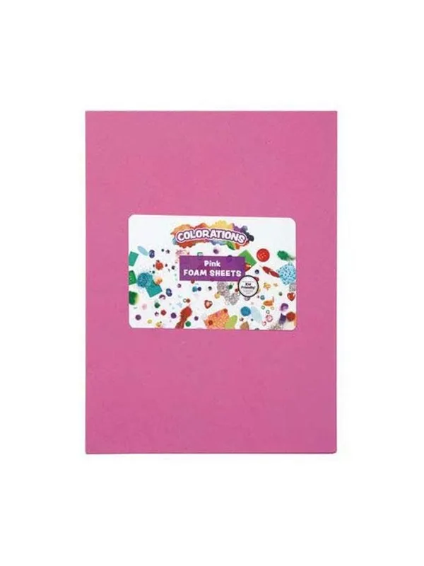 Colorations - Foam Sheets Pink 10 pcs.
