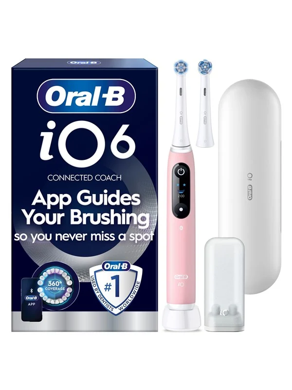 Oral-B Elektrisk tannbørste iO6 Series Pink Sand Sensitive + 1 Extra Refill