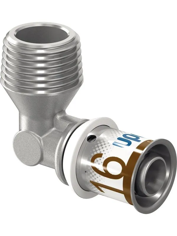Uponor s-press plus elbow male thread 20 mm x 34