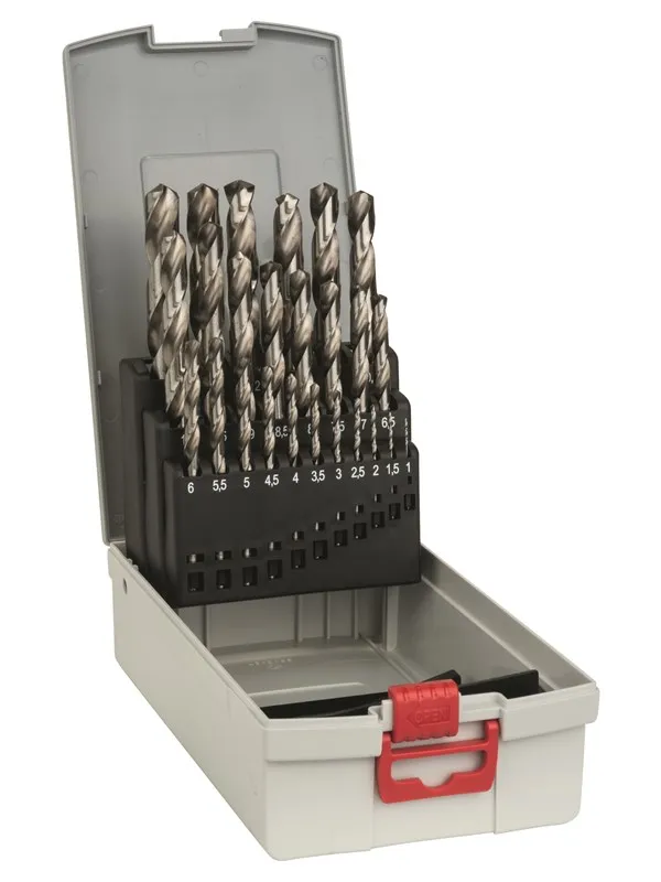 Bosch 25-delers metallbor-sett HSS-G, DIN 338, 135° 1-13 mm