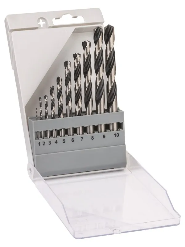 Bosch HSS spiralbor PointTeQ sett med 10 stk.