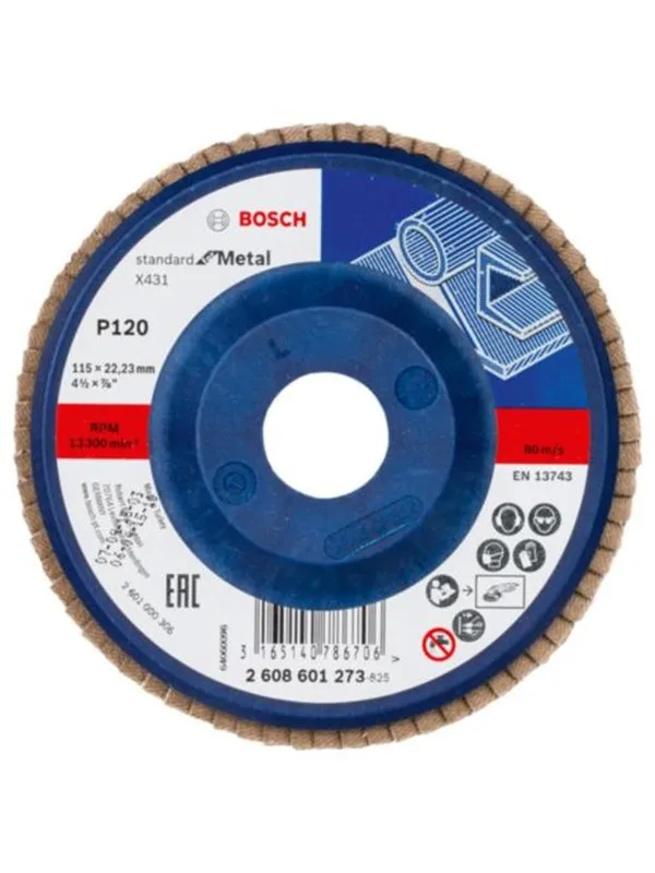 Bosch Flap Disc for Metal 115 mm K120