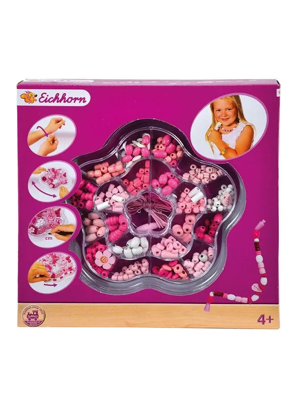 Eichhorn wooden beads Set 275dlg.