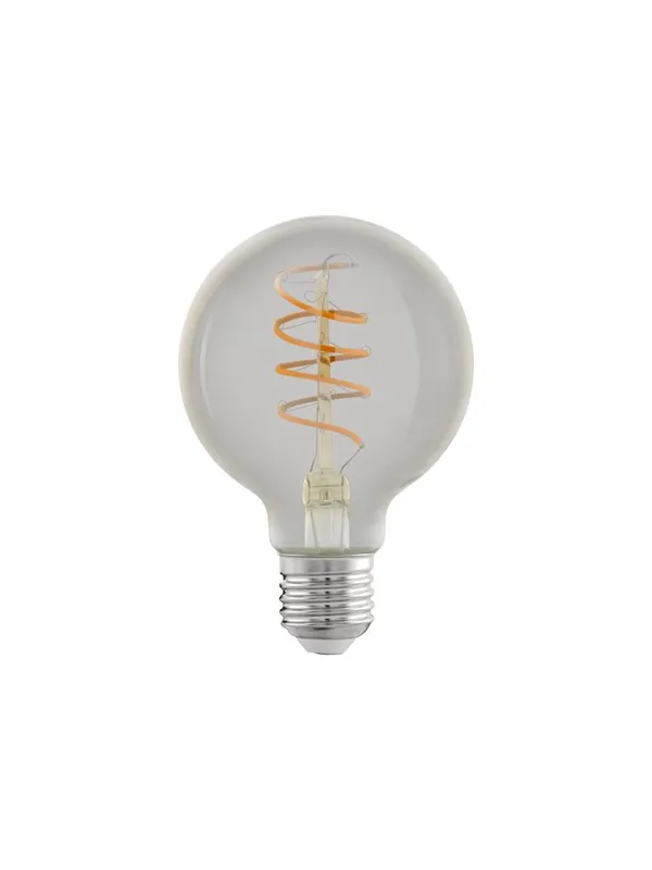 EGLO LED-lyspære G80 Globe 4W/822 270 lumen clear 3-step dimmable E27