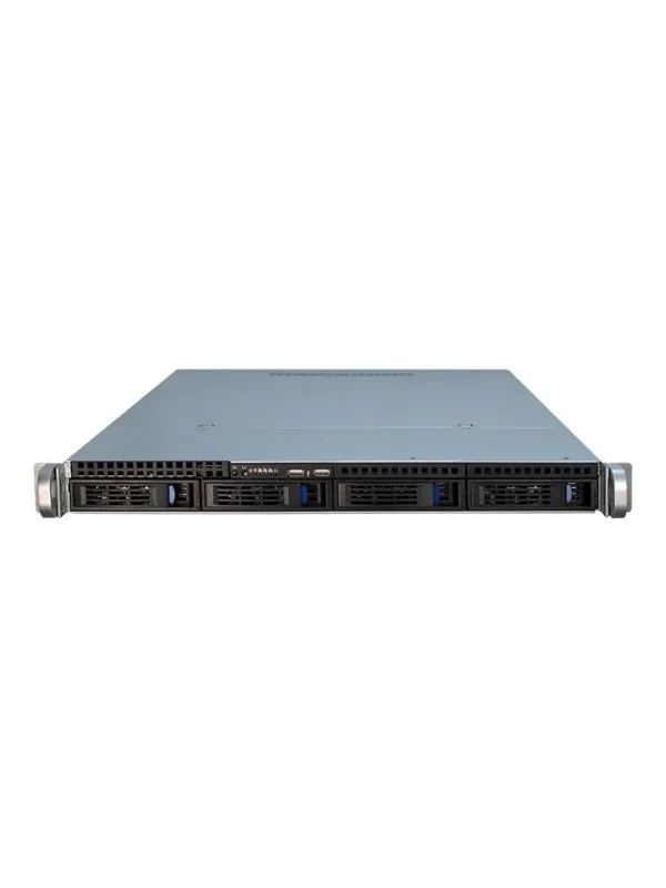 Inter-Tech IPC 1U-1404 - Kabinett - Server (Rack) - Svart